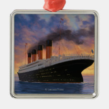 Titanic SceneWhite Star Line Christmas Tree Ornaments