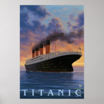 Titanic SceneWhite Star Line Poster