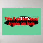 Tithe if you love Jesus! Anyone can honk Print