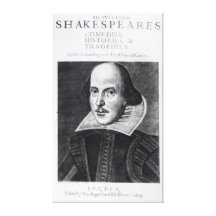 Titlepage, 'Mr. William Shakespeares Canvas Print