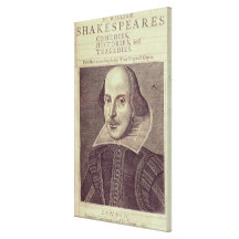 Titlepage of 'Mr. William Shakespeares Gallery Wrap Canvas