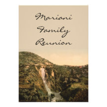 Tivoli Waterfall, Rome, Lazio, Italy Custom Invitation
