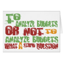 To Analyse Budgets Card