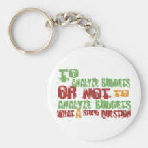 To Analyse Budgets Key Chain