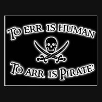To Arr is Pirate! postcards