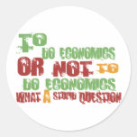 To Do Economics Round Sticker