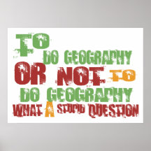To Do Geography Posters
