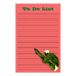To Do LIst Green Diver Template Personalised Stationery