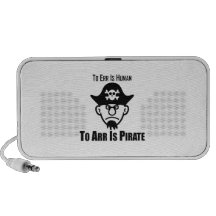 To Err Is Human To Arr Is Pirate Notebook Speaker
