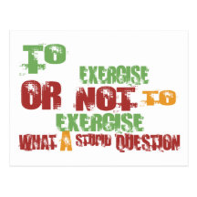 To Exercise Postcards