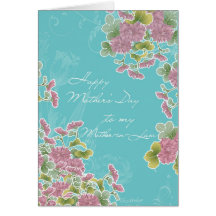 to my Mother-in-Law, happy Mother's day, flowers Cards