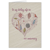 To my wife Anniversary Card