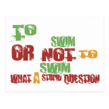 To Swim Post Card