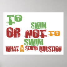 To Swim Poster