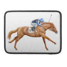 To the Finish Line Racehorse Rickshaw Flap Sleeve Sleeve For MacBooks