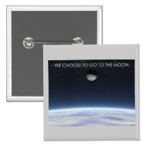 To The Moon Pinback Buttons