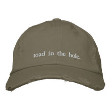 Toad in the hole - British food Embroidered Hats