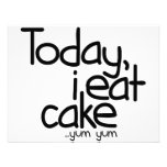 Today i eat cake (Birthday) Personalized Invitations