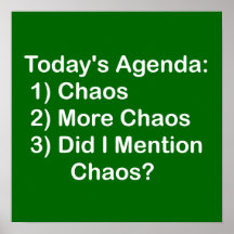 Today's Agenda: Chaos Print