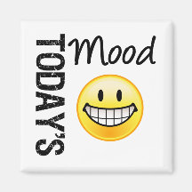 Today's Mood Very Happy Emoticon Refrigerator Magnets
