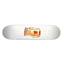 Toddler nighgown with teddy bear skateboard