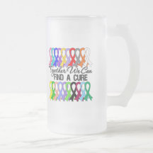 Together We Can Find a Cure Cancer Ribbons Coffee Mugs