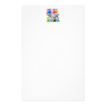 Together We Can Find A Cure CANCER RIBBONS Personalized Stationery