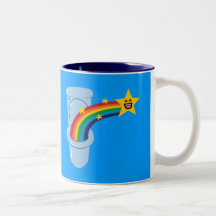Toilet Rainbow Coffee Mug