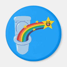 Toilet Rainbow Fridge Magnets