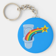 Toilet Rainbow Keychains