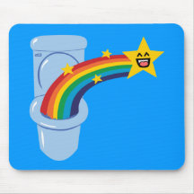 Toilet Rainbow Mousepad