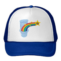 Toilet Rainbow Trucker Hats