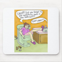 Toilet Seat Mayhen Mousemat