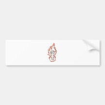 Toke Lurra / fire boy Bumper Sticker