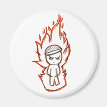 Toke Lurra / fire boy Magnets