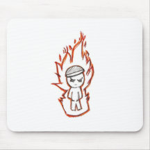 Toke Lurra / fire boy Mousepad