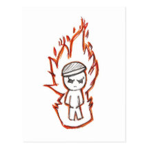 Toke Lurra / fire boy Postcard