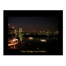 Tokyo Bridge From Odaiba, Tokyo Japan Post Cards
