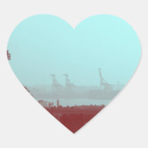 Tokyo Harbour Heart Stickers