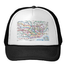 Tokyo Subway Map Baseball Cap Trucker Hat
