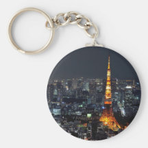 Tokyo Tower by Night Key Chains