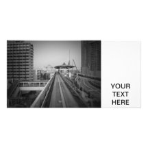 Tokyo train rack customized photo card