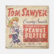 Tom Sawyer - 1945- distressed Fridge Magnets