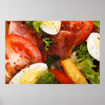 Tomato and Bacon Salad Poster