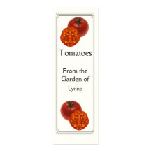 Tomato Garden Marker Business Card Template
