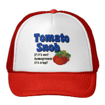 Tomato Snob Gardener Saying Hat