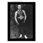 Tommy Burns Boxing 1910 Greeting Card