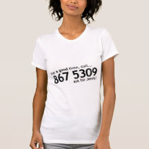 Tommy Tutone 867 5309 Tshirts