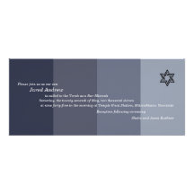 Tonal Grey Bar Mitzvah Invitation