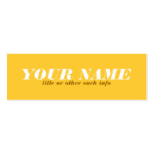 Tonal Yellow Ochre Calling Card Business Card Template